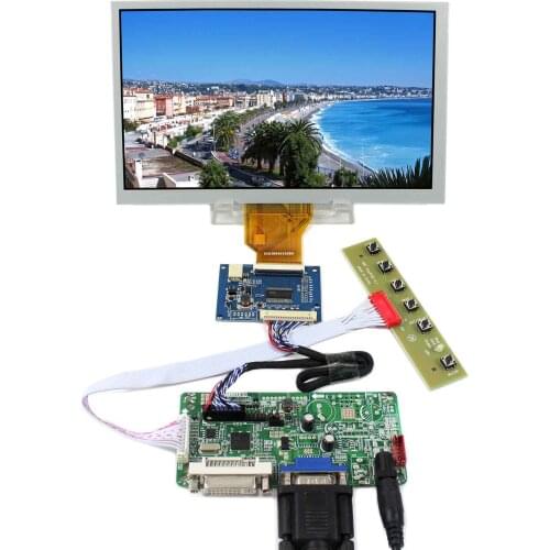DVI+VGA LCD Controller Board With 8inch 800X480 AT080TN64 LCD Screen