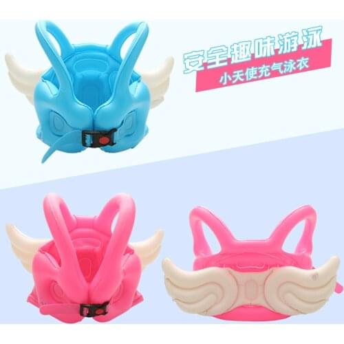Ins Hot Angle Wings Baby Life Vest PVC Child Swimming Jacket Buoyancy Inflatable Float for Kid Boating Drifting Safety Lifeguard