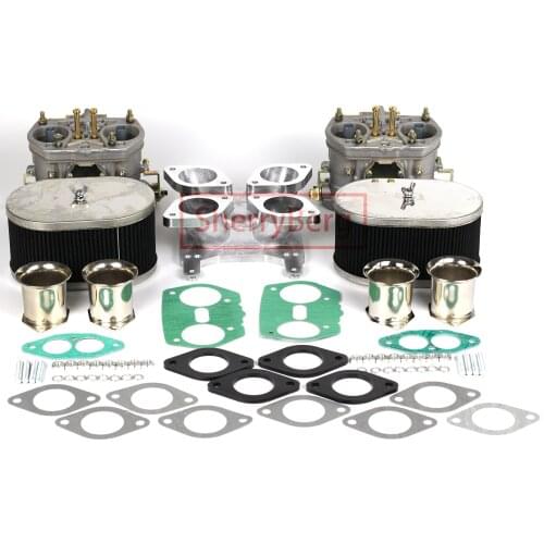 SherryBerg FAJS EMPI WEBER Carburettor Carb Conversion Kit 4 Barrel Holley Adaptor with Twin 44 IDF 44IDF Carby for FORD CHEVY