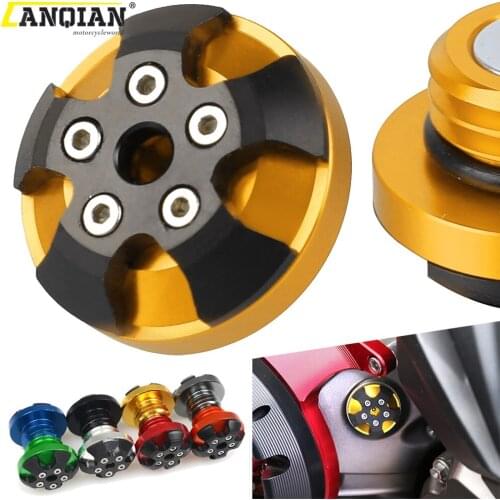 M20*2.5 Motorcycle Accessories CNC Aluminum Engine Oil Cap For TRIUMPH BONNEVILLE 2000 T100 T120 Motorbike Filler Cover Screws