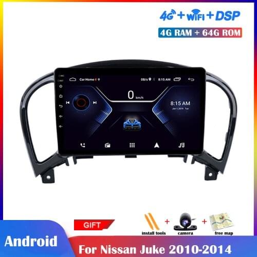 9 inch IPS Screen Android Multimedia Player For Nissan Juke 2010-2019 Car Radio Stereo GPS Navigation DSP Bluetooth