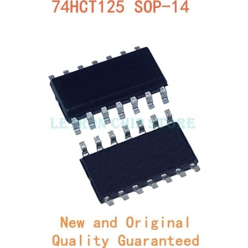 10PCS 74HCT125 SOP14 74HCT125D SOP-14 SN74HCT125DR SOP 74HCT125DR SOIC14 HCT125 SOIC-14 SMD new and original IC Chipset