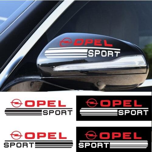 2 pcs car Styling sticker rearview mirror stickers For Opel Astra H G J Insignia Mokka Zafira Corsa Vectra C D Car Accessories