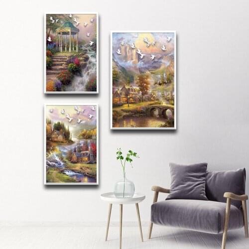 HD Printed Mountain Wall Art Prints Poster Wall Pictures Kids Room Decor Laminas Decorativas