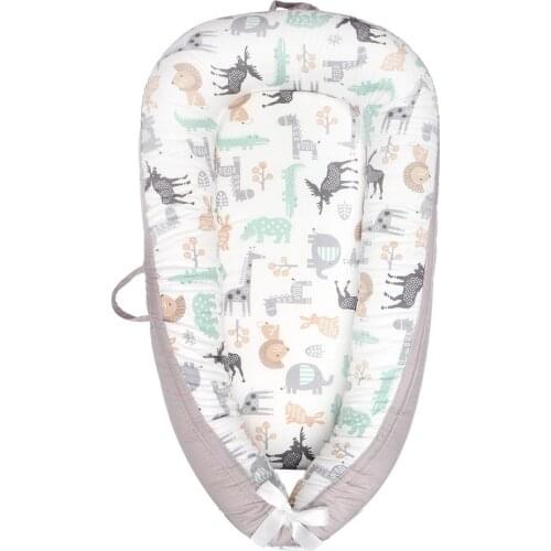 Novel Soft Removable Baby Nest Portable Super Soft And Breathable Fabric Infant Co-sleeping Lounger Cradle For Newborn Baby