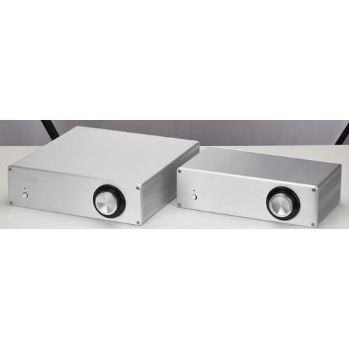 New arrive 3008B silver full aluminum amplifier DIY chassis with knob amp Install housing 2 size for choose