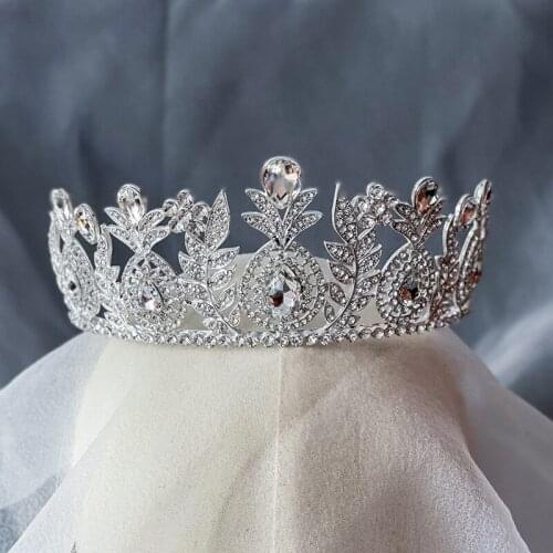 New Fashion Crowns Beautiful Headpiece Wedding Crown Wedding Tiaras Hair Accessories for Prom Birthday Costume Party BH