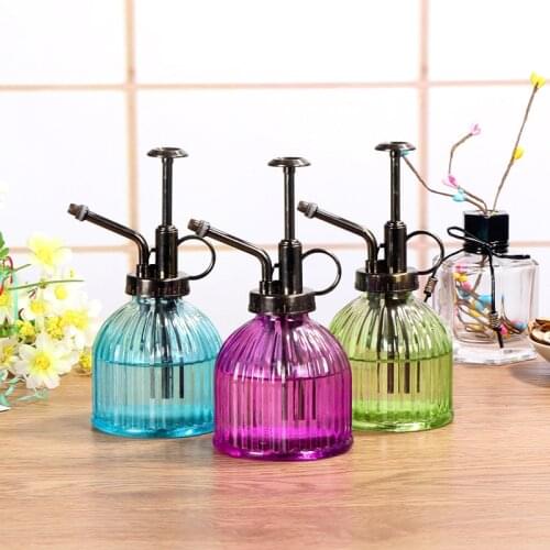 Retro Home Watering Sprayer Bottle for Plant Flowers Glass Watering Pot Mini Garden Sprinkler Tool Multi Color Options 200ml