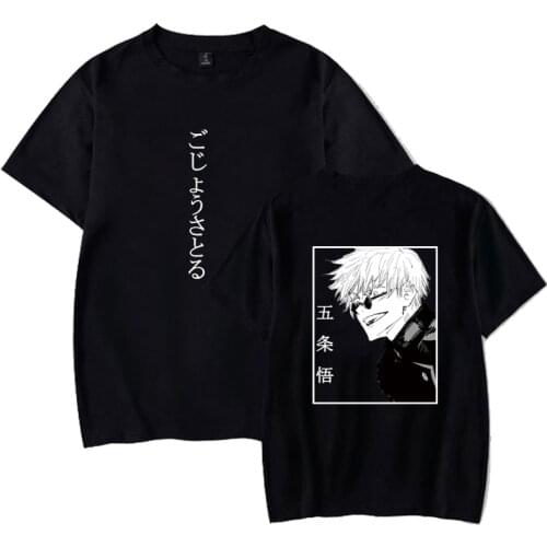 Satoru Gojo Anime T-Shirts Men Loose Tee Shirts