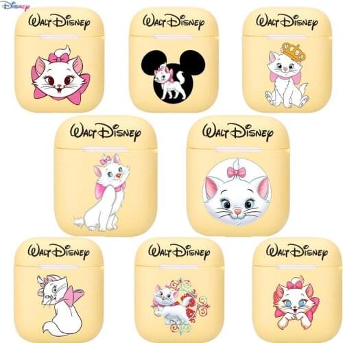 2021 Disney new Mary cat Silicone Case For Apple Airpods 1/2 Cover Protective Earphone Case Headphones Cases Protective For Appl
