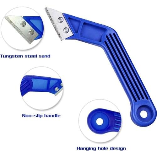One Set Tungsten Carbide Blade Scraper For Tile Gap Grout Cleaning Wall Floor Paint Saw Rake Remover Cleaner Hand Tool