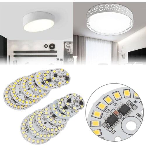 DIY LED Bulb Lamp SMD 15W 12W 9W 7W 5W 3W Light Chip AC220V Input Smart IC LED Bean For Bulb Light White