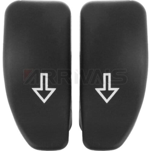 Motorcycle Black Turn Signal Extension Cap Switch Button Extended Cover For Harley Touring Road King Street Electra Glide 14-20