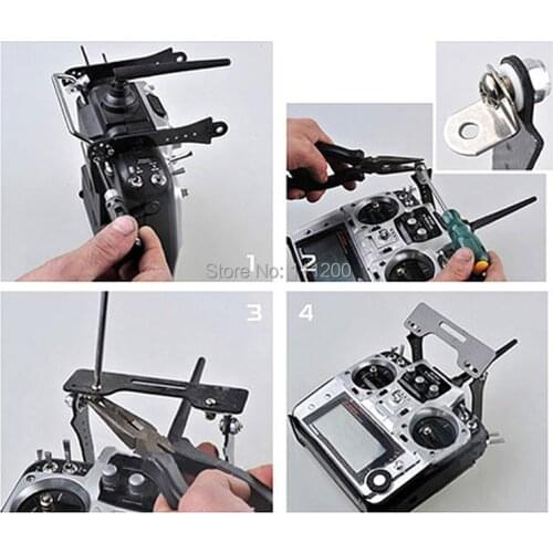 High Quality 7-8 inch Glass Fiber FPV Monitor Mount Holder/Display Mounting Bracket for Futaba 9c 10c JR 9c WFLY transmitter