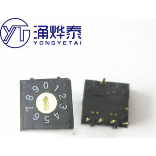 YYT 5PCS RH4A-10R-V-B rotary coding switch 0-9/10 bit rotary coding switch 4:1