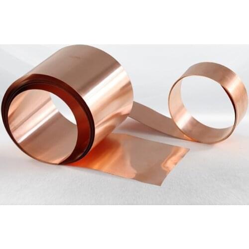 1kg/lot Copper Strip Copper Sheet Roll Copper Plate Red Copper Foil Half-Hard 99.9% Pure Copper Cu Metal Sheet Foil Plate