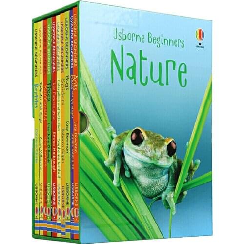 10 books 1 set box packing English Usborne Beginners Nature Primary Science 6-12 Years early education picture story book