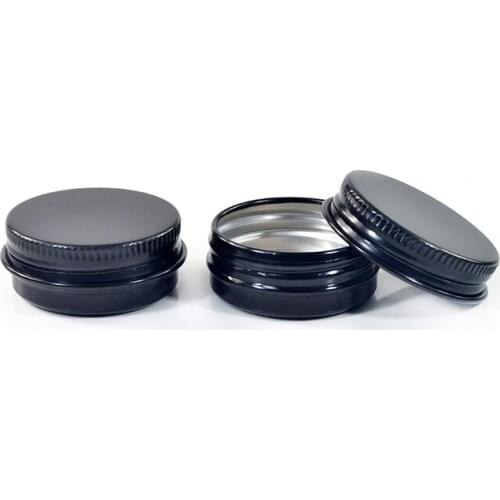 100pc*100g white gold pink black red silver metal cosmetic cream aluminum jar with screw lid