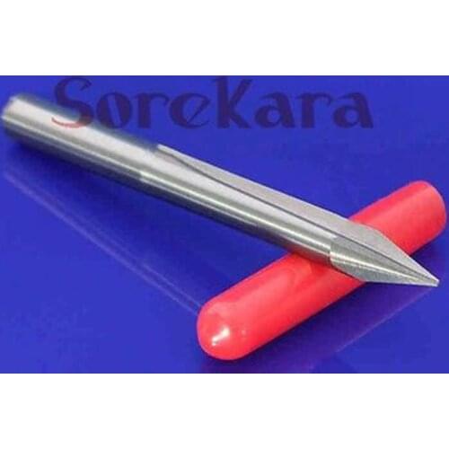 4*65*35mm Two Flutes Straight V Bit Cutting Engraving Tool Deep CNC Router Bits For Woodworking