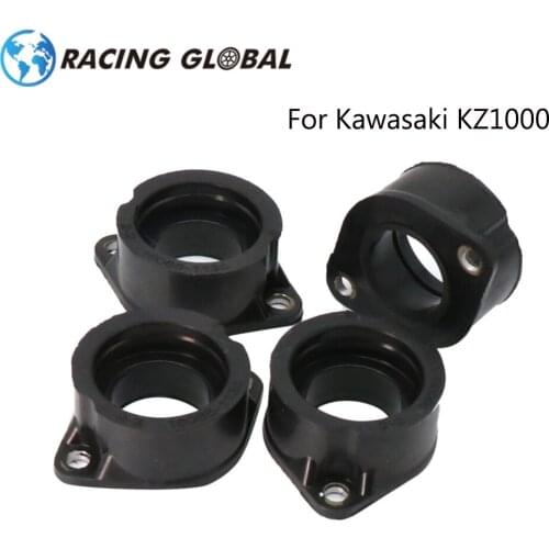 ALCON-Racing Adapter 4Pcs Carburetor Intake Manifold Interface Boots For Kawasaki KZ1000 KZ1100 KZ1000J KZ1000K KZ1000M KZ1100A