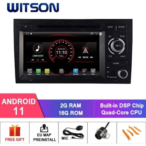 WITSON Android 10.0 2GB RAM 16GB FLASH CAR RADIO for AUDI A4 AUTO CAR STEREO+DAB+OBD+TPMS+DVR+Wifi/3G supported