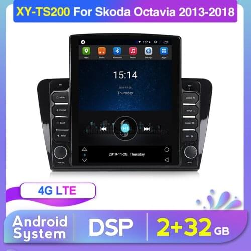 9.7" For SKODA Octavia (UV) 2015 2016 2017 Android 1024x768 GPS Navigation Car Multimedia Radio Carplay with Bt 4G WIFI Music