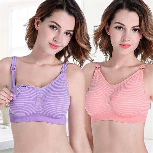 Large size lactation Bra, seamless adjustable sleep Bra, with no rims in front D007