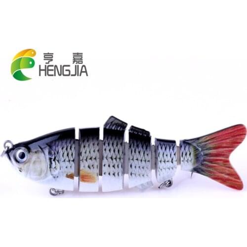 HENGJIA 1pc hard plastic jointe minnow Wobbler Lifelike Fishing Lures Swimbait Crankbait Isca Artificial Lures Fishing Tackles