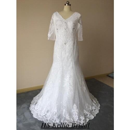 Свадебные платья с v-образным вырезом HS China At AliExpress