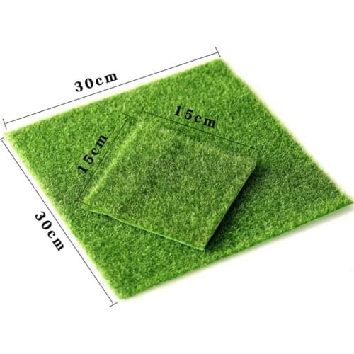 Fake Moss Mini Fairy Garden Ornament Artificial Lawn Grass Terrariums Bonsai Miniatures DIY