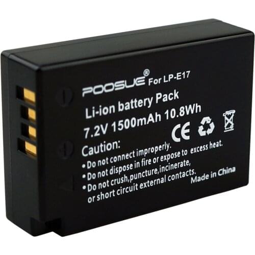 Camera 77D M5 LP E17 Battery + LCD Dual Charger for Canon EOS 77D 200D M3 M6 760D T6i 800D Kiss X8i batterie LP-E17