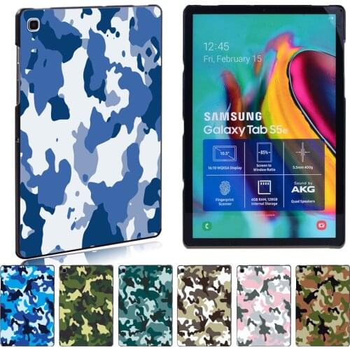 Cool Camouflage Shockproof Slim Hard Shell Tablet Case for Samsung Galaxy Tab A A6/Tab A/Tab E/Tab S5E 7 9.7 10.1 10.5 9.6 Inch