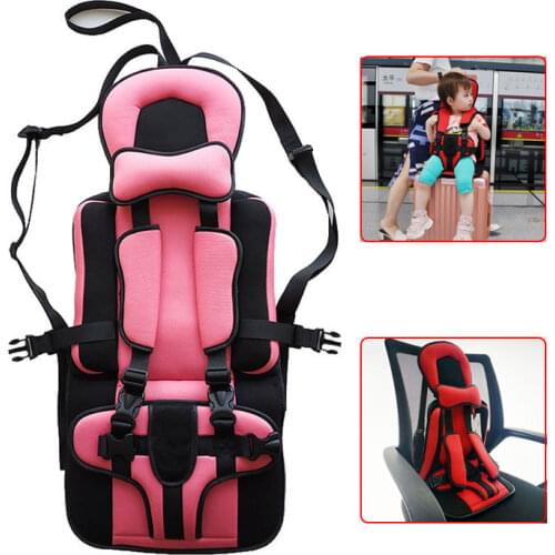 Seat Cushion With Safety Belt Harness Marquee For Trolley Case Baby Car Safety Seat Suitcase Chair Foldable Bebe Safeguard