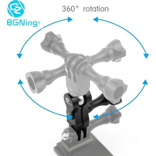BGNing Adjustment 360 Degree Rotation Extension Arm Sports Camera Mount Adapter Connector for Gopro Hero 8 7 6 5 xiaomi yi 4K