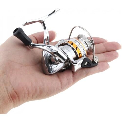 Mini Spinning Fishing Reel Metal Body 4.3:1 Fishing Reel Zinc Alloy Mini Ice 2 Bearing Ultralight Full Metal Spinning Winter