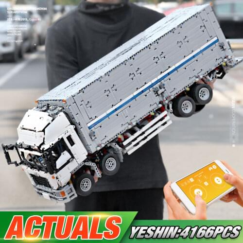 MOULD KING 13139 APP RC High-Tech Car The MOC-1389 Wing Body Truck Assembly Car Model 23008 Building Blocks Kid Christmas Gift