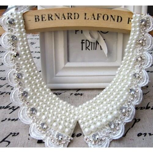 Charm Blue Shourouk Rose Flower Neon Dress False Collar Statement Necklaces & Pendants two flower lace bead collar