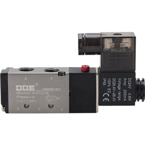 Pneumatic Solenoid Valve 4V110/4V210/4V3104V410/4V120/4V220/4V420 The Electromagnetic Valve 2 Position 5 Way 220V/110V/24V