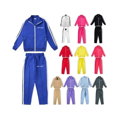 Palm angels 22SS letters Logo Popular fashion personality all-match simple striped running casual Mens womens suits
