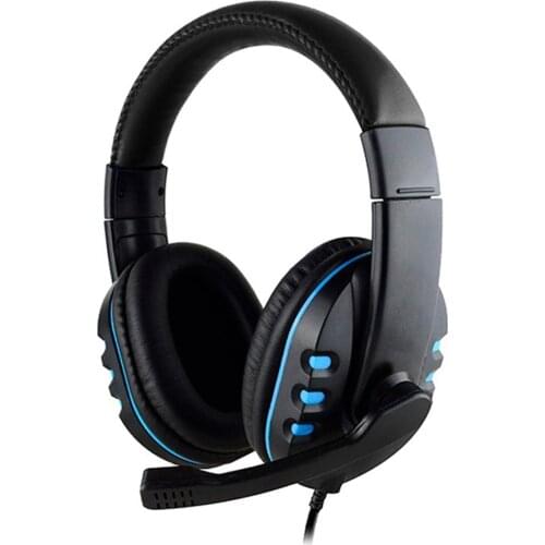 3.5mm Wired Gaming Headset Over Ear Headphone Stereo Over-Head with Rotatable Microphone for PS4 Xbox One PC Computer Gamer