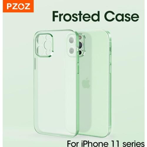 PZOZ Frosted Case For iPhone 11 Pro Max Hard Case Mobile Phone Protection Matte Case For iPhone 11 Shockproof Back Cover Shell