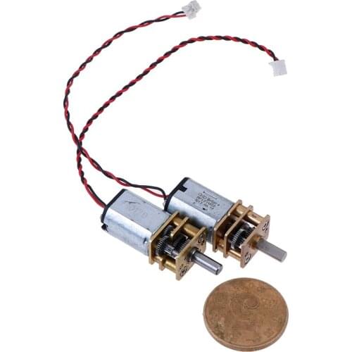 New DC 3V-6V 5V 55rpm Reduction Gearbox Slow Speed Micro N20 Full Metal Gear Motor 1PCS Hot