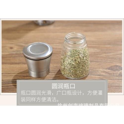 Stainless Steel Pepper Grind Manual Salt Pepper Grinder Mill Refillable Adjustable Grinder Spice Mill Kitchen Tools Portable