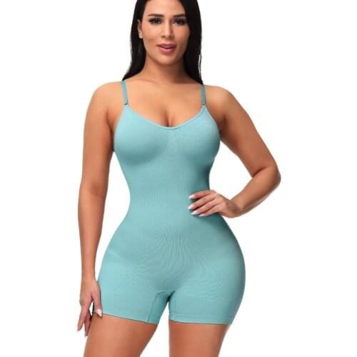 Women Bodysuit Slimming Waist Trainer Shapewear Butt Lifter Body Shaper Seamless Chest Strappy-Backed
