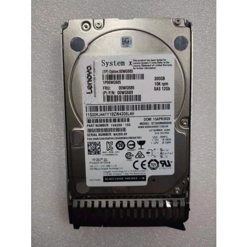 IBM 00WG685 00WG686 300GB 10K 12Gbps SAS 2.5" G3HS M5 X6 Hard drive