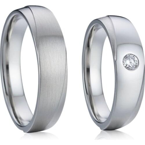 1 Pair Love Alliance proposal promise ring custom vintage sterling silver color wedding rings for men and women couples