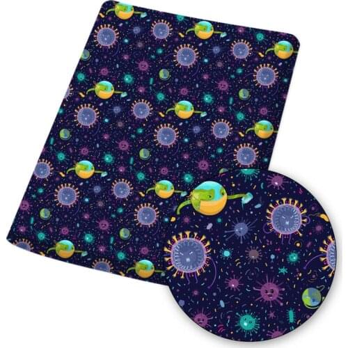Polyester Cotton Fabric People Animal Masks Printed Cloth Sheets Dress Making Handmade Masks DIY Crafts Supplies 45*145cm 1pc