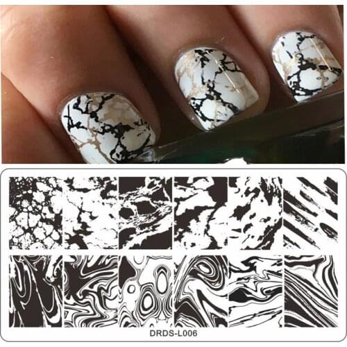 1Pcs Nail Art Templates Stamping Plate Design Geometry Mermaid Flower Animal Letter Butterfly Lace Stamp Templates Plate Tool K7