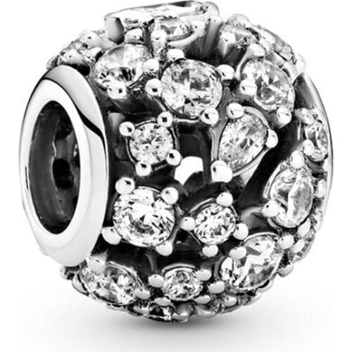 2021 Mothers Day 925 Sterling Silver Beads Sparkling Round Openwork Charms Fit Pandora Bracelet DIY Jewelry Gift Kralen