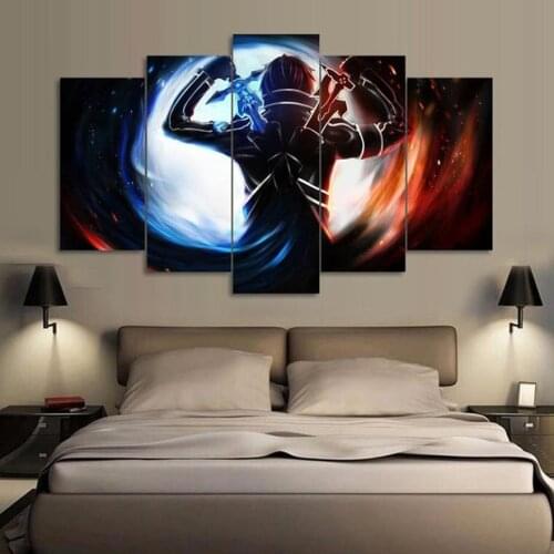 5 Piece Canvas Wall Art Modular Picture Modern Bedroom Home Decor Prints Sword Anime Poster Living Room Decoration Paintings